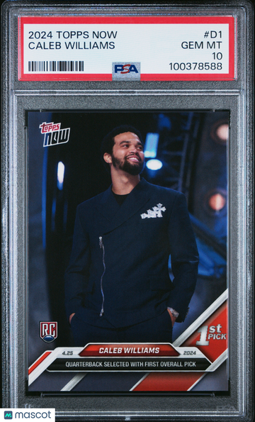 2024 Topps Now Caleb Williams #D1 PSA 10
