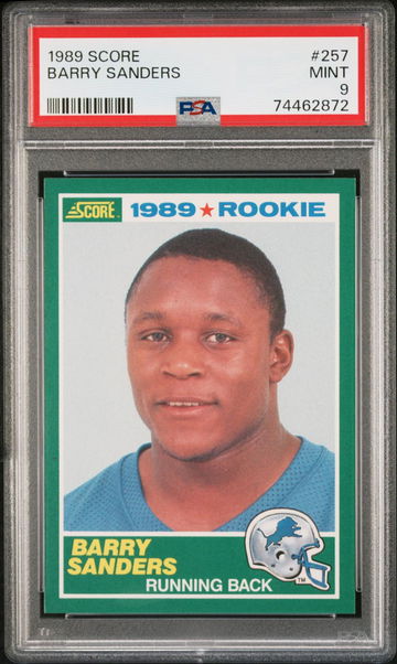 1989 Score Barry Sanders #257  PSA 9