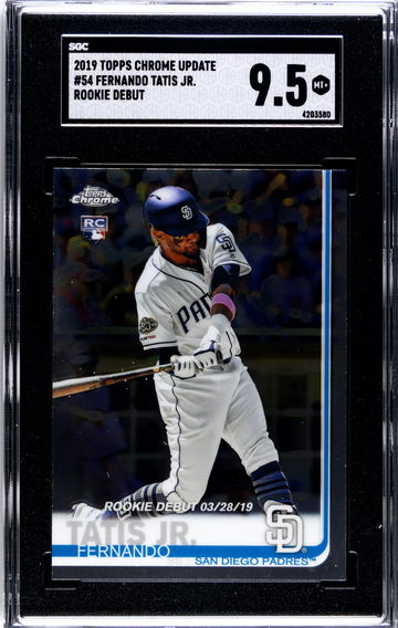 Fernando Tatis Jr. Rookie - 2019 Topps Chrome Update Rookie Debut - Mint + SGC 9.5