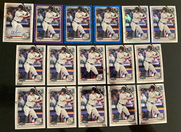 2020 Bowman Draft Chrome DANIEL CABRERA 1st Auto and mixed lot