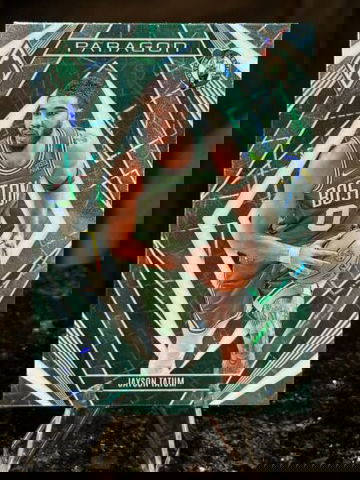 2023-24 Panini Phoenix JAYSON TATUM Paragon #7 TEAL LAZER Laser Prizm Celtics