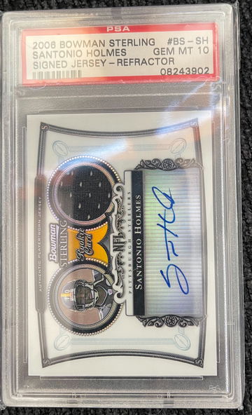 2006 Santonio Holmes Signed Jersey Refractor