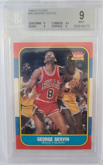 George Gervin Fleer 1986 #36
