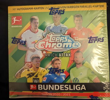 2020-21 Topps Chrome Bundesliga Match Attax Soccer Hobby Box UK Exclusive