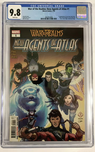 War of the Realms: New Agents of Atlas #1 CGC 9.8 1st Aero Luna Snow Wave NM+