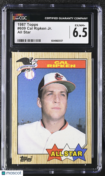 1987 Topps Cal Ripken Jr. #609 All Star CGC 6.5