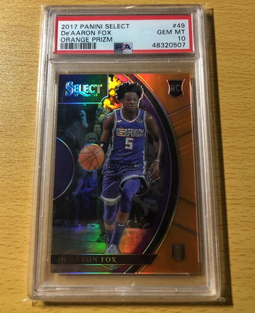Select Orange De’Aaron Fox RC PSA 10
