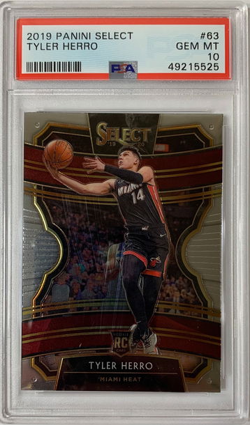 2019 Panini Select Tyler Herro PSA 10 Gem Mint #63