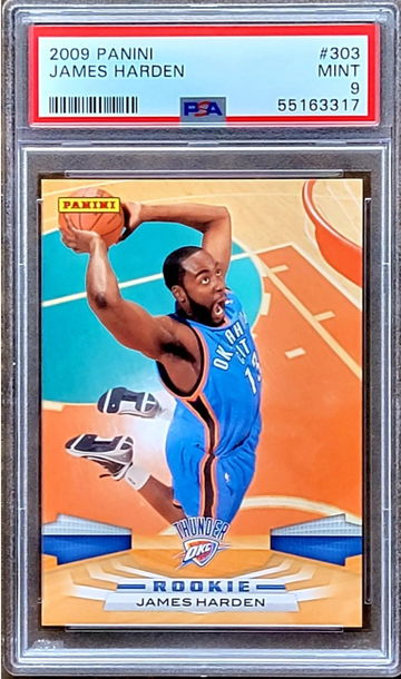 2009 Panini JAMES HARDEN PSA 9 MINT Rookie RC #303 