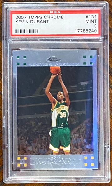 2007 Topps Chrome Kevin Durant PSA 9