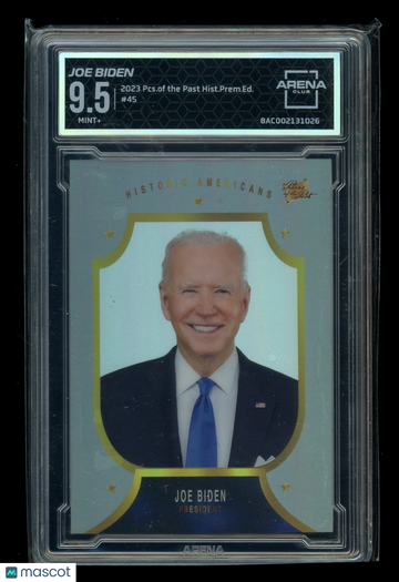 2023 Pieces of the Past Historical Premium Edition Joe Biden #45 Arena Club 9.5