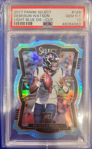 2017 Panini Select DESHAUN WATSON LIGHT BLUE DIE-CUT  31/99 PSA GEM MT 10 