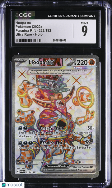 2023 Pokemon Paradox Rift Hoopa ex Holo Ultra Rare Ultra Rare CGC 9 #226/182