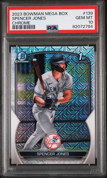 2023 Bowman Chrome Mega Box Spencer Jones #BCP139 PSA 10