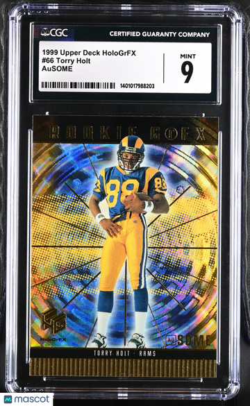 1999 Hologrfx AuSome Torry Holt #66 CGC 9