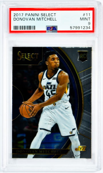 2017 Donovan Mitchell Panini Select #11 PSA 9