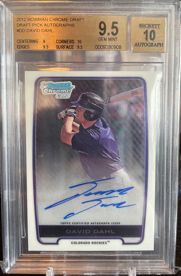 David Dahl Bowman Chrome Auto BGS 9.5