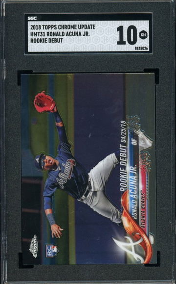 Ronald Acuna 2018 Topps Update Chrome Rookie