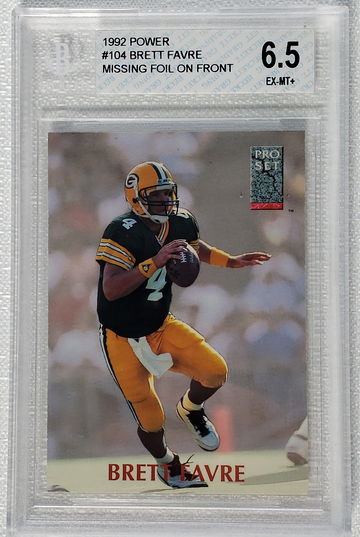 1992 Pro Set Power Brett Favre Error Card BGS