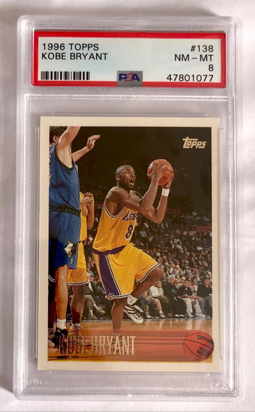 1996 Kobe Bryant Topps #138 PSA 8