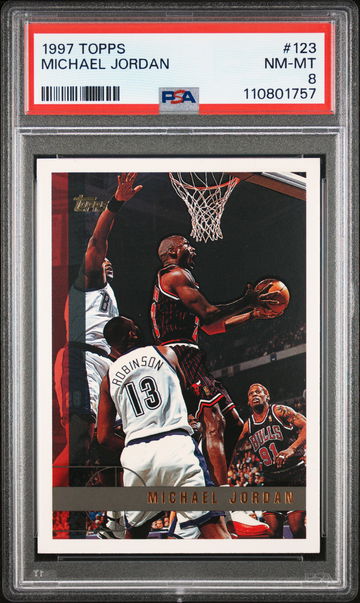 1997 Topps Michael Jordan #123 PSA 8