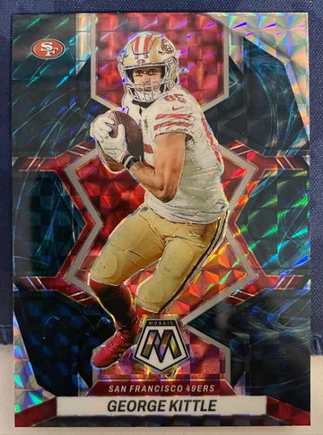 2022 Panini Mosaic Football George Kittle Genesis Prizm Case Hit