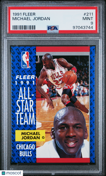 1991 Fleer Michael Jordan #211 PSA 9