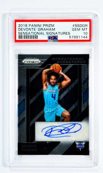 2018 Devonte Graham Panini Prizm  Sensational Signatures  #SSDGR PSA 10