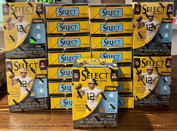 2020 SELECT FOOTBALL LOT 14 HANGERS 5 BLASTERS
