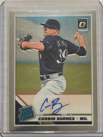 2019 Donruss Optic Corbin Burnes Rated Rookie on-card auto!