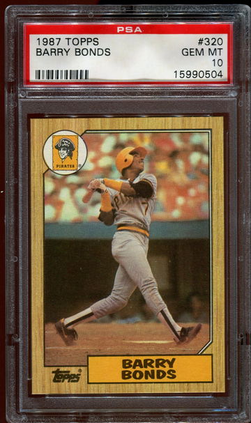 1987 Topps #320 Barry Bonds PSA 10