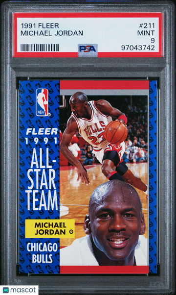 1991 Fleer Michael Jordan #211 PSA 9
