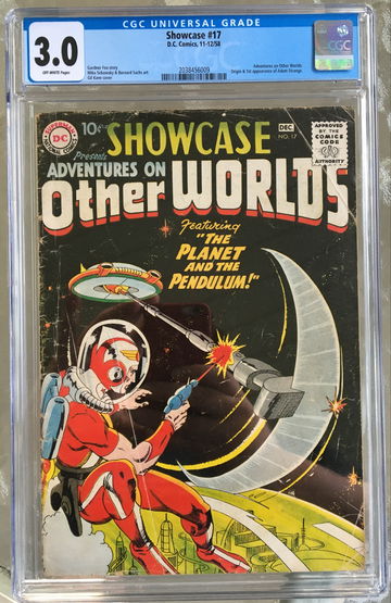 Showcase #17 (1958) CGC 3.0 -- 1st appearance & origin of Adam Strange; Fox