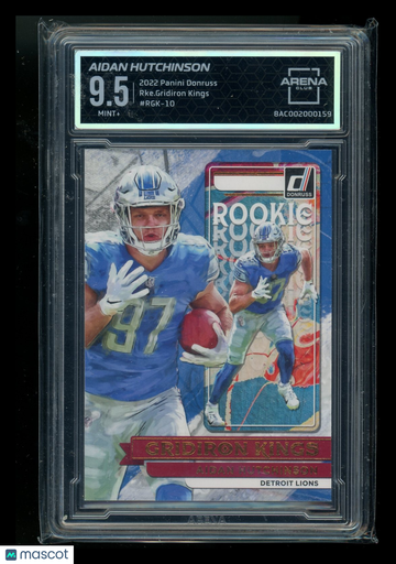 2022 Panini Donruss Gridiron Kings Aidan Hutchinson #RGK-10 Arena Club 9.5