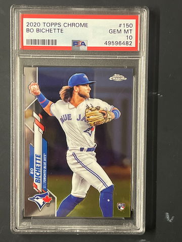 2020 Topps Chrome Bo Bichette #150 psa 10