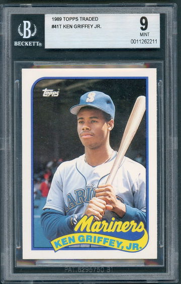 1989 Topps Traded Ken Griffey Jr. BGS 9