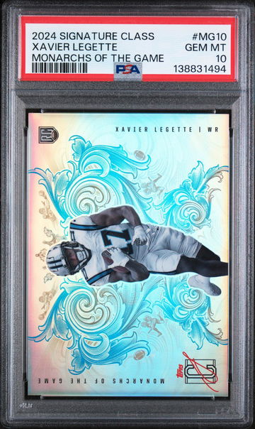 2024 Topps Signature Class Monarchs of the Game Xavier Legette #MG10 PSA 10