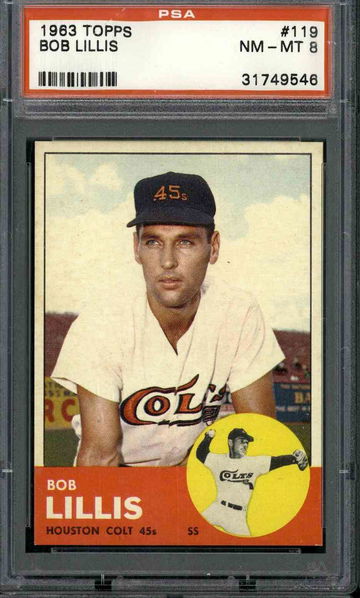 1963 Topps #119 Bob Lillis