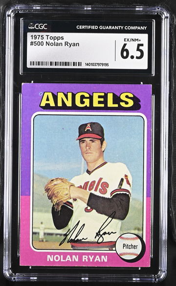 1975 TOPPS NOLAN RYAN #500 CGC 6.5 BS.B2.32