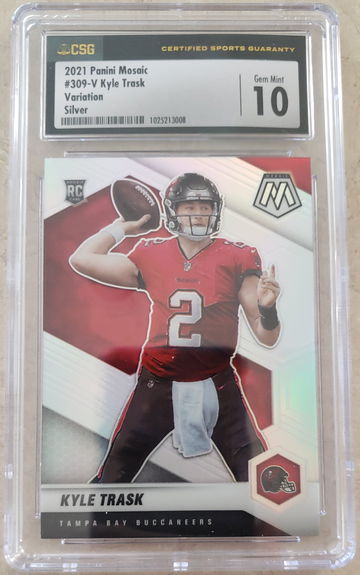 Kyle Trask RC 2021 Mosaic # 309 Variation Silver CSG 10 💎