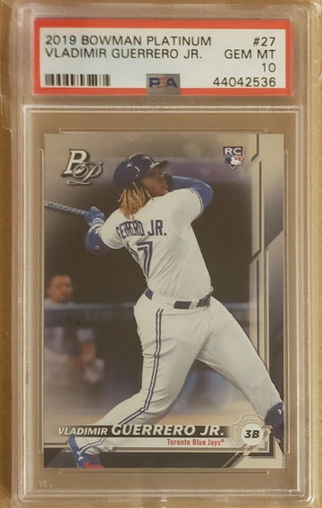 2019 Bowman Platinum Vladimir Guerrero Jr. RC #27 PSA 10
