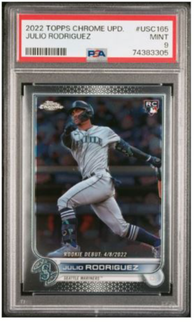 2022 Topps Chrome Update Julio Rodriguez PSA 9
