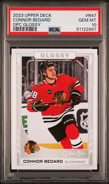 2023 Upper Deck O-Pee-Chee Glossy Connor Bedard #R47 PSA 10
