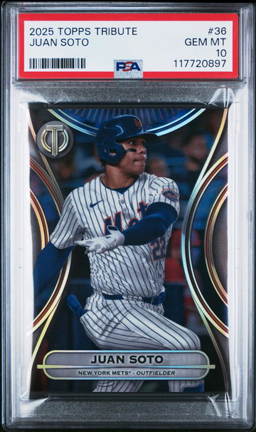 2025 Topps Tribute Juan Soto #36 PSA 10