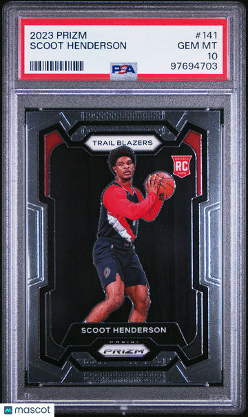 2023 Panini Prizm Scoot Henderson #141 Rookie PSA 10