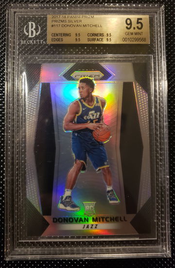 Donovan Mitchell 17-18 Panini Prizm Silver True Gem