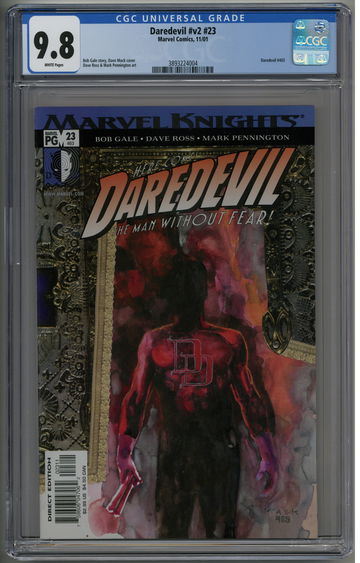 Daredevil v2 #23 CGC 9.8 Marvel Knights David Mack cover