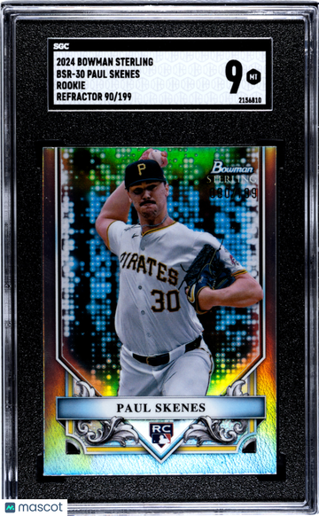 2024 Bowman Sterling Paul Skenes #BSR-30 Rookie Refractor SGC 9