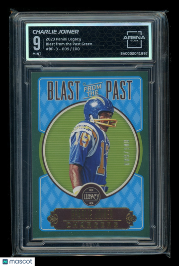 2023 Panini Legacy Blast from the Past Green Charlie Joiner #BP-3 /100 Arena Club 9