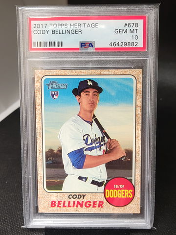 2017 Topps Heritage Cody Bellinger Psa 10